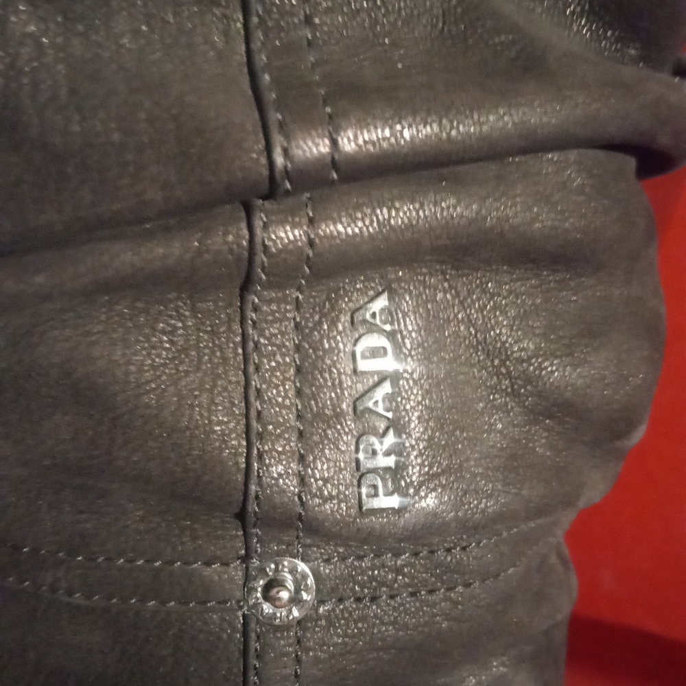 Prada Women's Black Suede Flat Boots. Size 37.5 EU or 7.5 US. - Picture 10 of 15